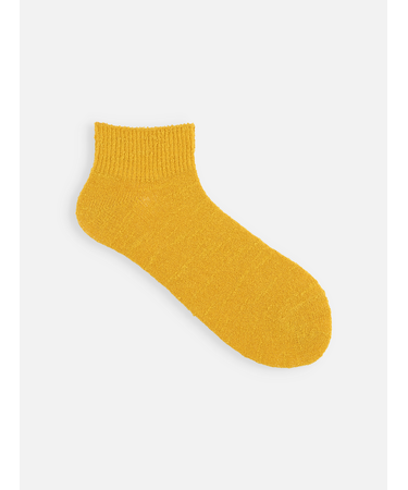 さっぱりさらさら綿麻ゴム長ショートソックス