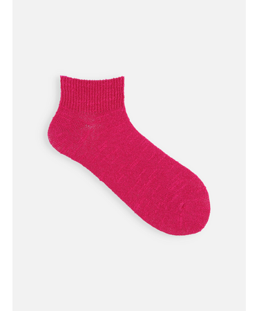 さっぱりさらさら綿麻ゴム長ショートソックス