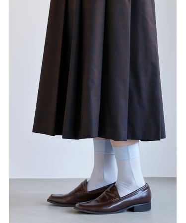 縫製シースルーショートソックス