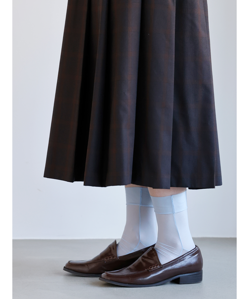 縫製シースルーショートソックス