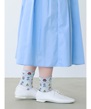 フロートシーリングスタンプ柄ショートソックス