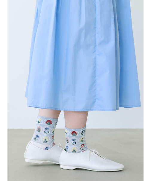 フロートシーリングスタンプ柄ショートソックス