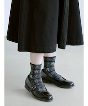 フロートシーリングスタンプ柄ショートソックス