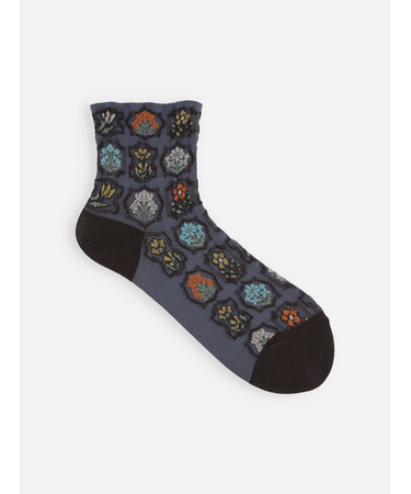 フロートシーリングスタンプ柄ショートソックス