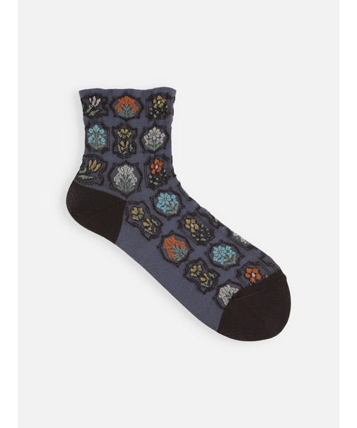 フロートシーリングスタンプ柄ショートソックス