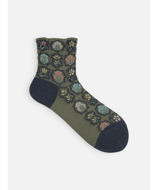 フロートシーリングスタンプ柄ショートソックス