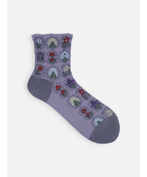 フロートシーリングスタンプ柄ショートソックス