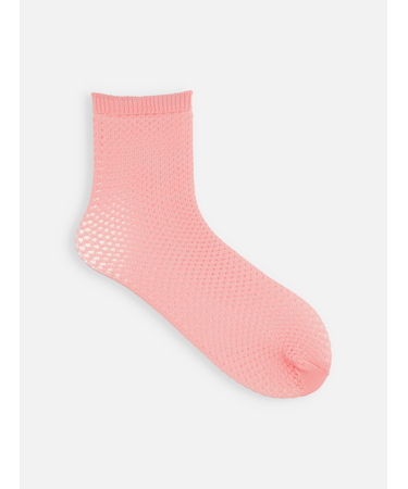 フィッシュネット風オールメッシュショートソックス