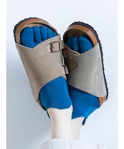 【Tabio MEN】軽い・涼しい・吸水・速乾　足裏までメッシュ五本指スニーカー丈ソックス