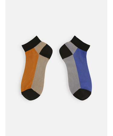 フロント色違いショートソックス