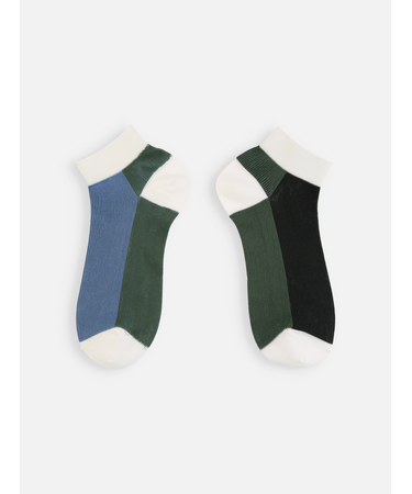 フロント色違いショートソックス