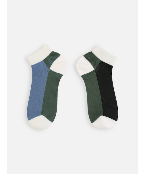 フロント色違いショートソックス