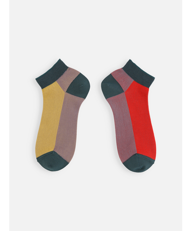 フロント色違いショートソックス