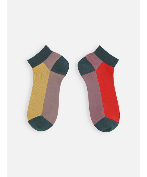 フロント色違いショートソックス