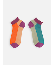 フロント色違いショートソックス