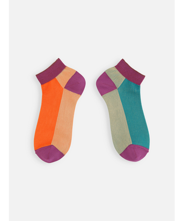 フロント色違いショートソックス