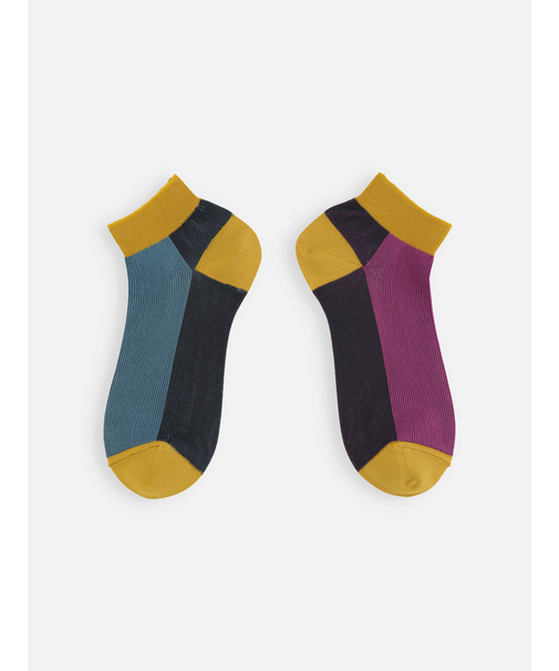 フロント色違いショートソックス