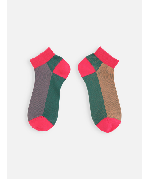 フロント色違いショートソックス