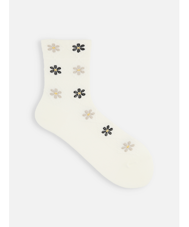 フロートダイヤフラワーソックス