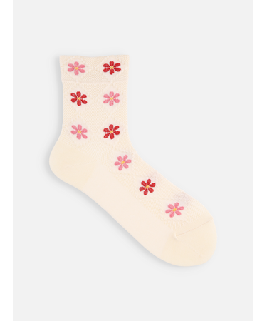 フロートダイヤフラワーソックス