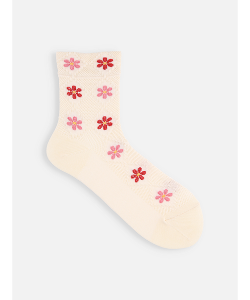 フロートダイヤフラワーソックス