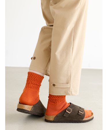 超ゴムゆるオーガニックコットンアメリブパイルソックス