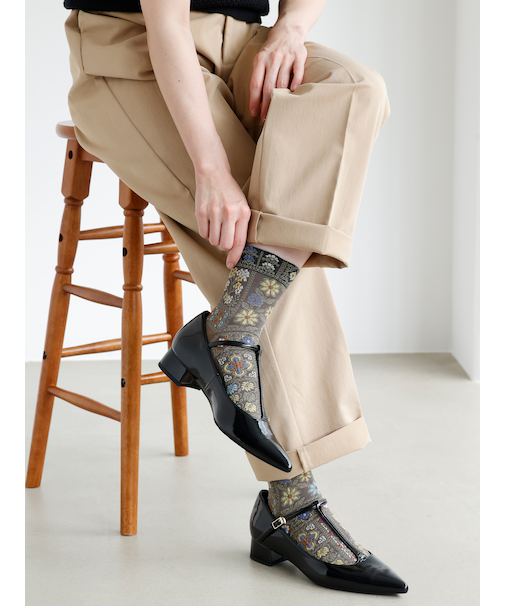 フロートアートブロッキングショートソックス