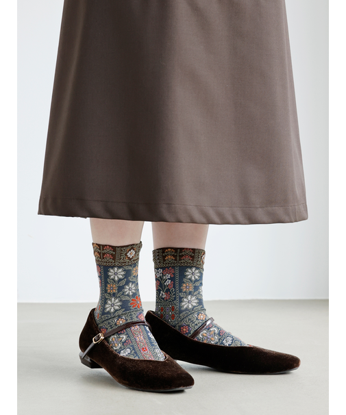 フロートアートブロッキングショートソックス