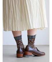 フロートアートブロッキングショートソックス