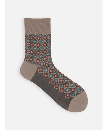 ゴム口ソフトレトロフロートショートソックス