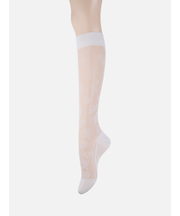 セミシアーレースハイソックス