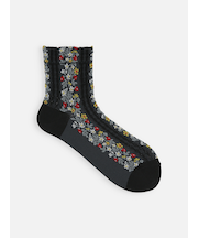 お花とイチゴのフロートショートソックス