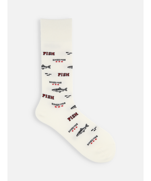 【Tabio MEN】レトロフィッシュレギュラー丈ソックス