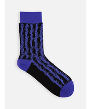 裏出しぼさぼさストライプソックス