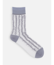 裏出しぼさぼさストライプソックス