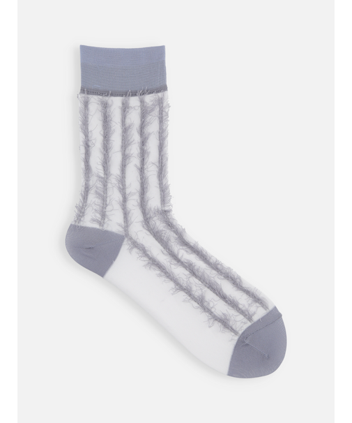 裏出しぼさぼさストライプソックス