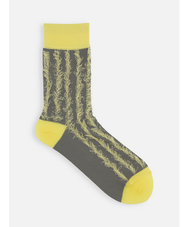 裏出しぼさぼさストライプソックス