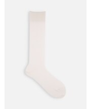 コットンシアーリブミディ丈ソックス