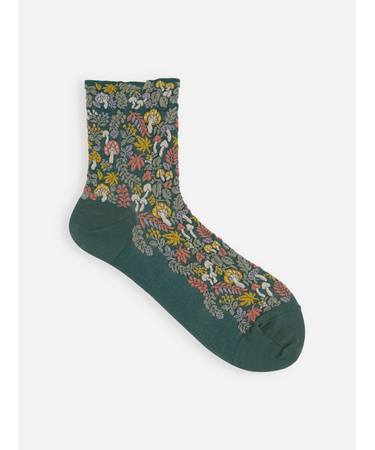 秋の実りフロートショートソックス