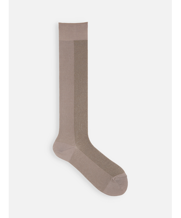 ジャカードラメ切替ハイソックス