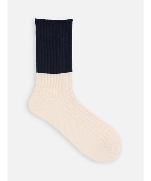 バイカラー2×2リブスリーク