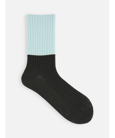 バイカラー2×2リブスリーク