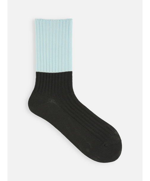 バイカラー2×2リブスリーク