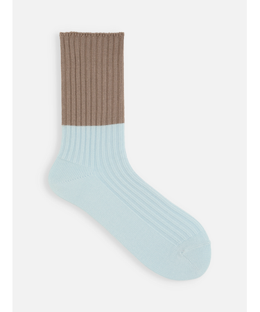 バイカラー2×2リブスリーク