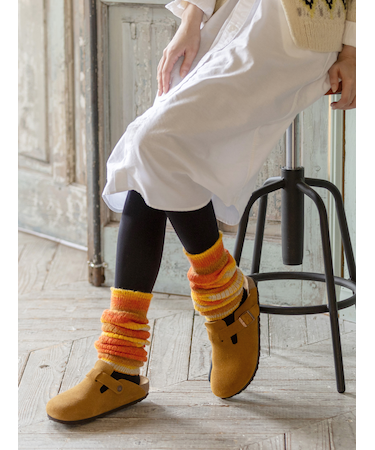 ふわふわグラデボーダー2WAYウォーマー