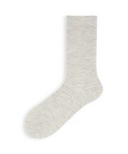 PUREWOOLを楽しむ薄手ベーシックリブミディ丈ソックス