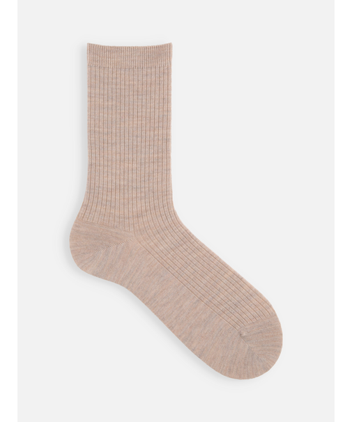 PUREWOOL薄手3×1リブスリーク