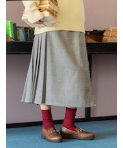 PUREWOOL薄手3×1リブスリーク