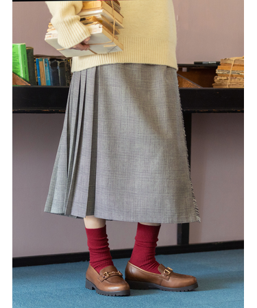 PUREWOOL薄手3×1リブスリーク