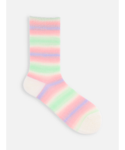 ふわふわグラデボーダーソックス